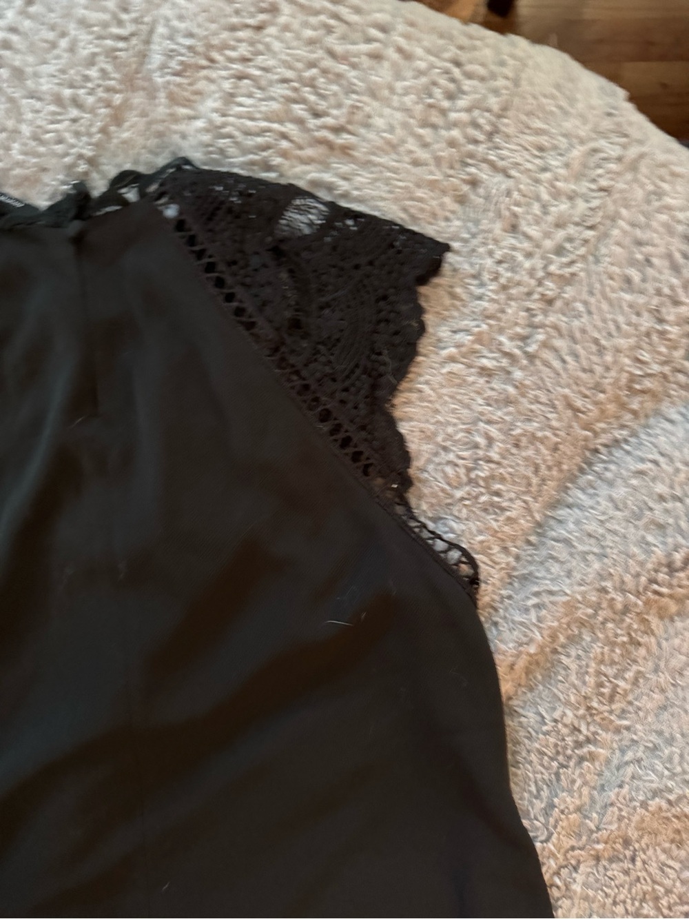 NWT LULU’S Hey Doll Black Lace Shift Dress Size Small - Picture 11 of 16